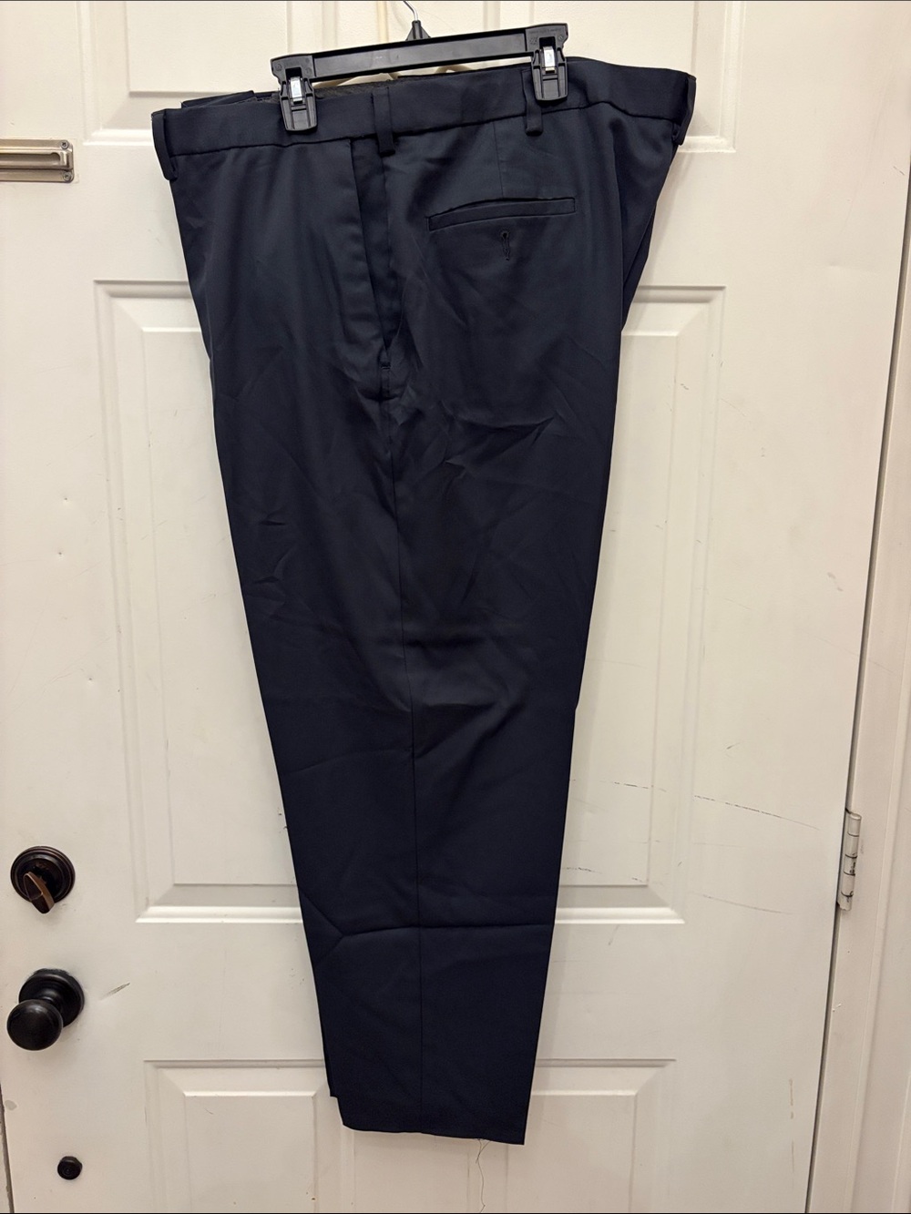 Haggar Men's Dark Navy Dress Pants - Classic Straight Fit
